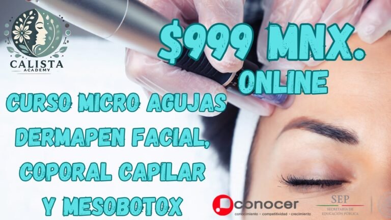 Curso Micro agujas Facial, Corporal, Capilar y Mesobotox